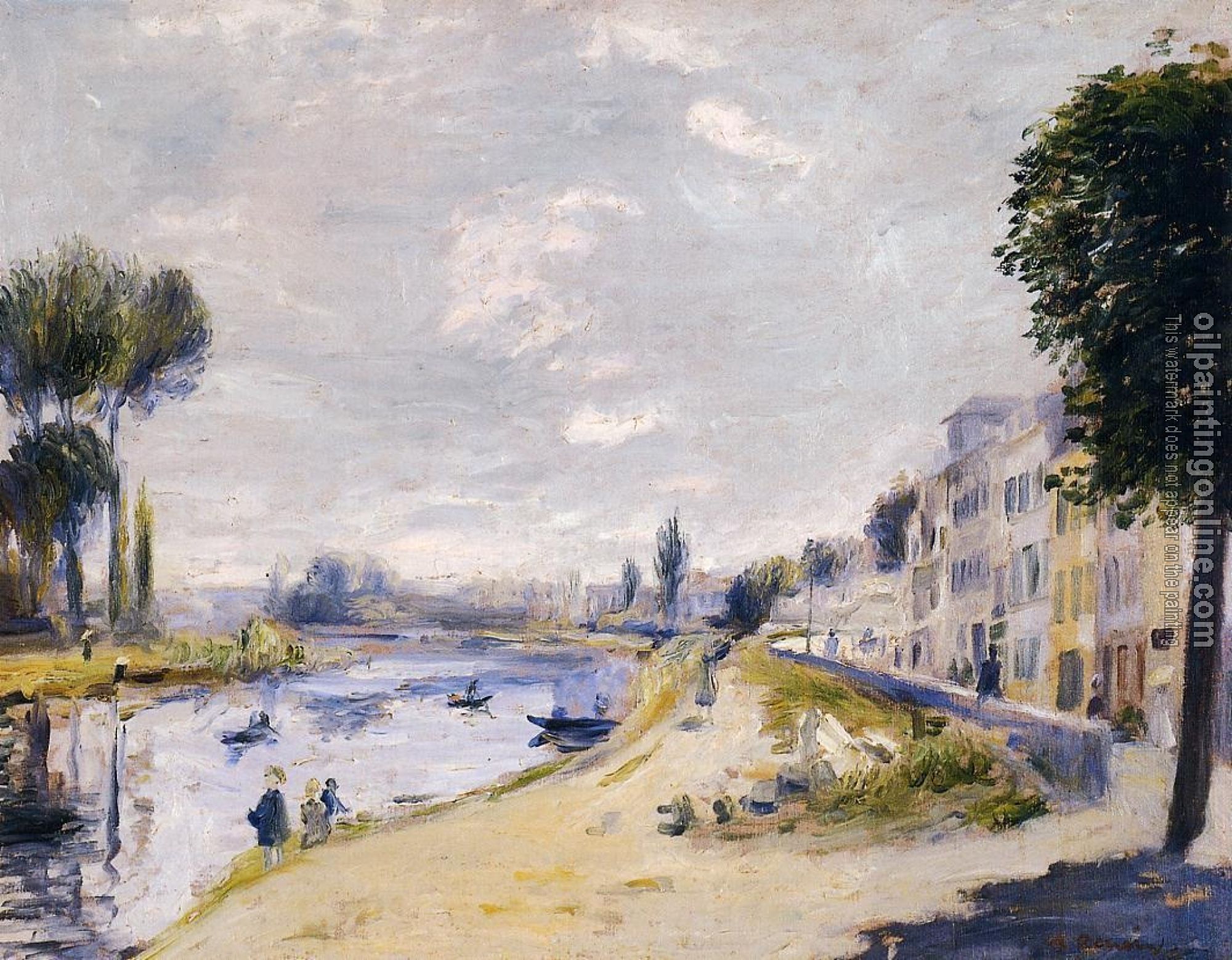 Renoir, Pierre Auguste - The Banks of the Seine, Bougival